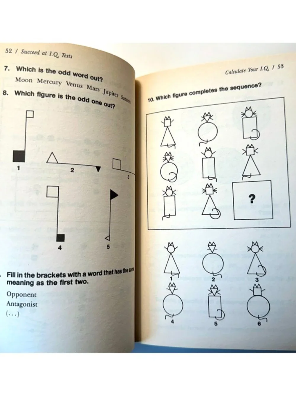 Succeed at IQ Tests Gilles Azzopardi Paperback 1994 MENSA Brain Training Book
